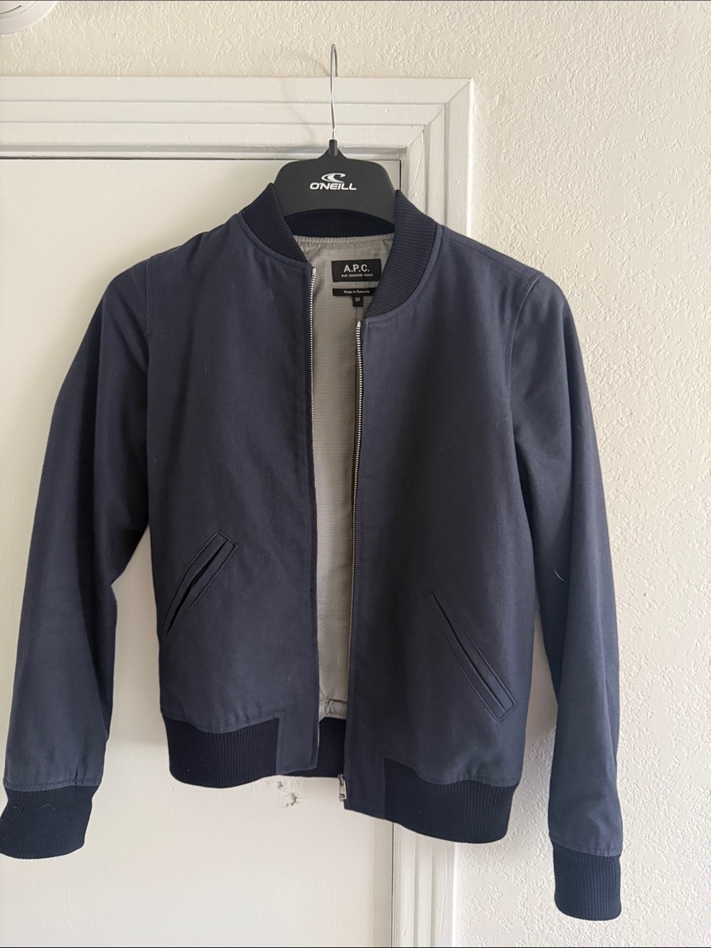 A.P.C. Women’s Navy Bomber Jacket